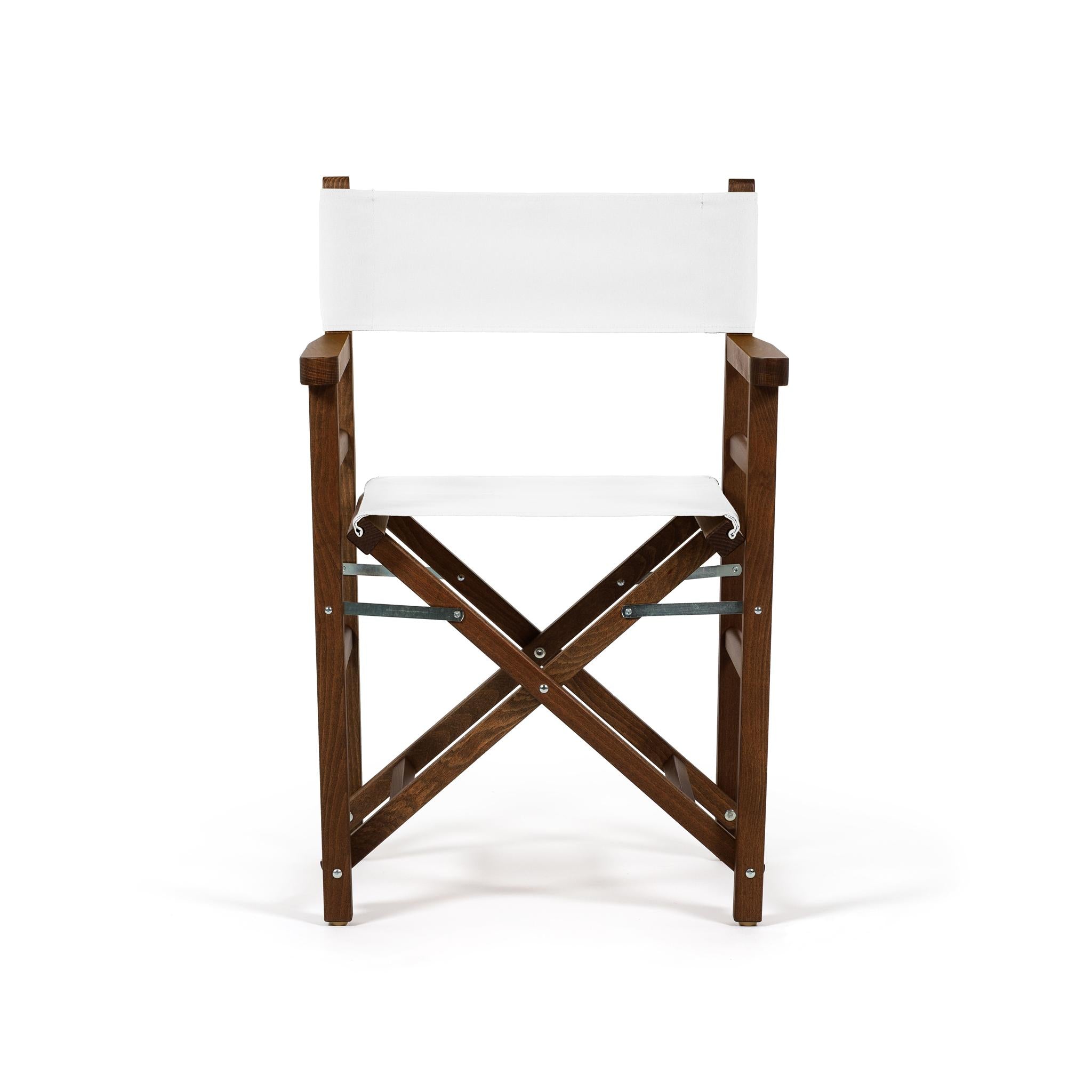 Sedia da Regista Beach Bianco Puro