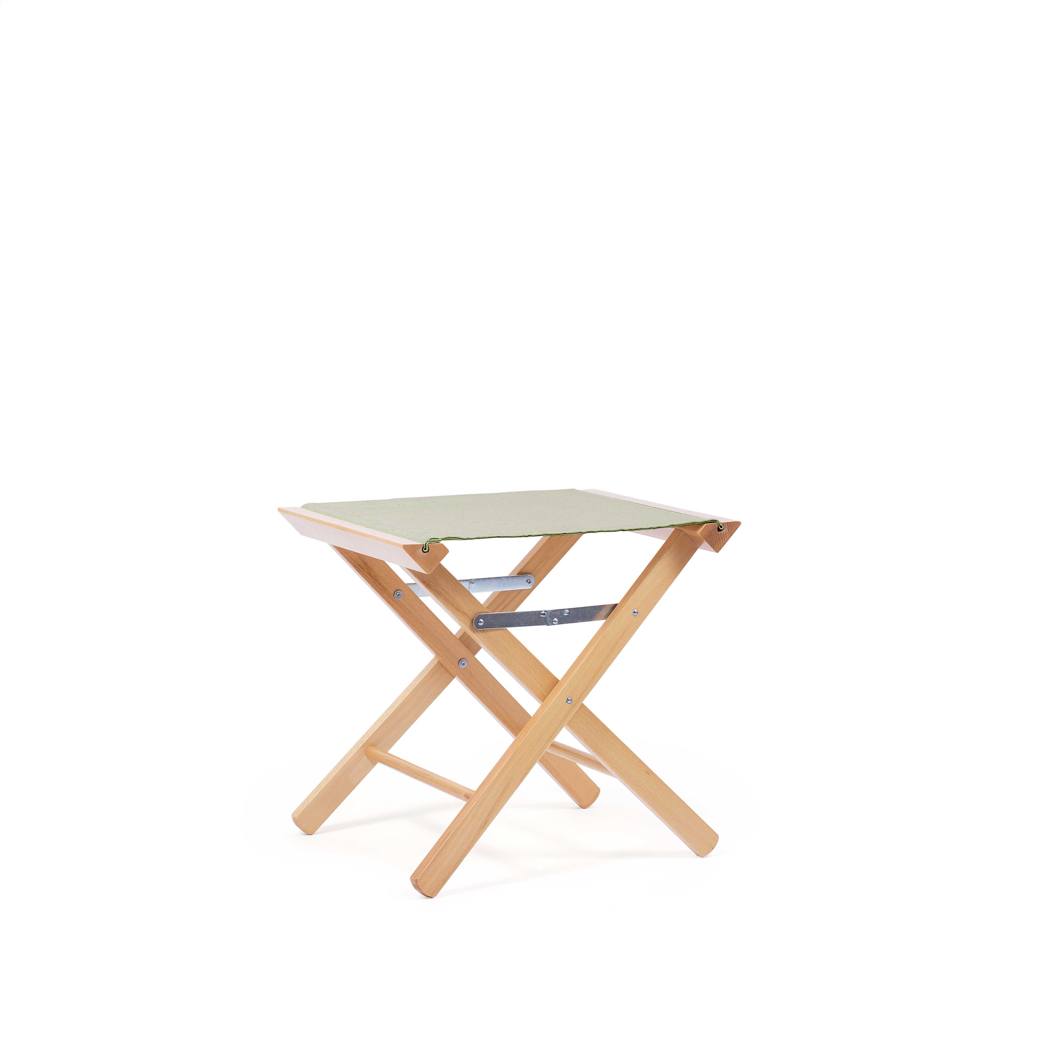 Sgabello Poggiapiedi Olive Green Natural - Telami