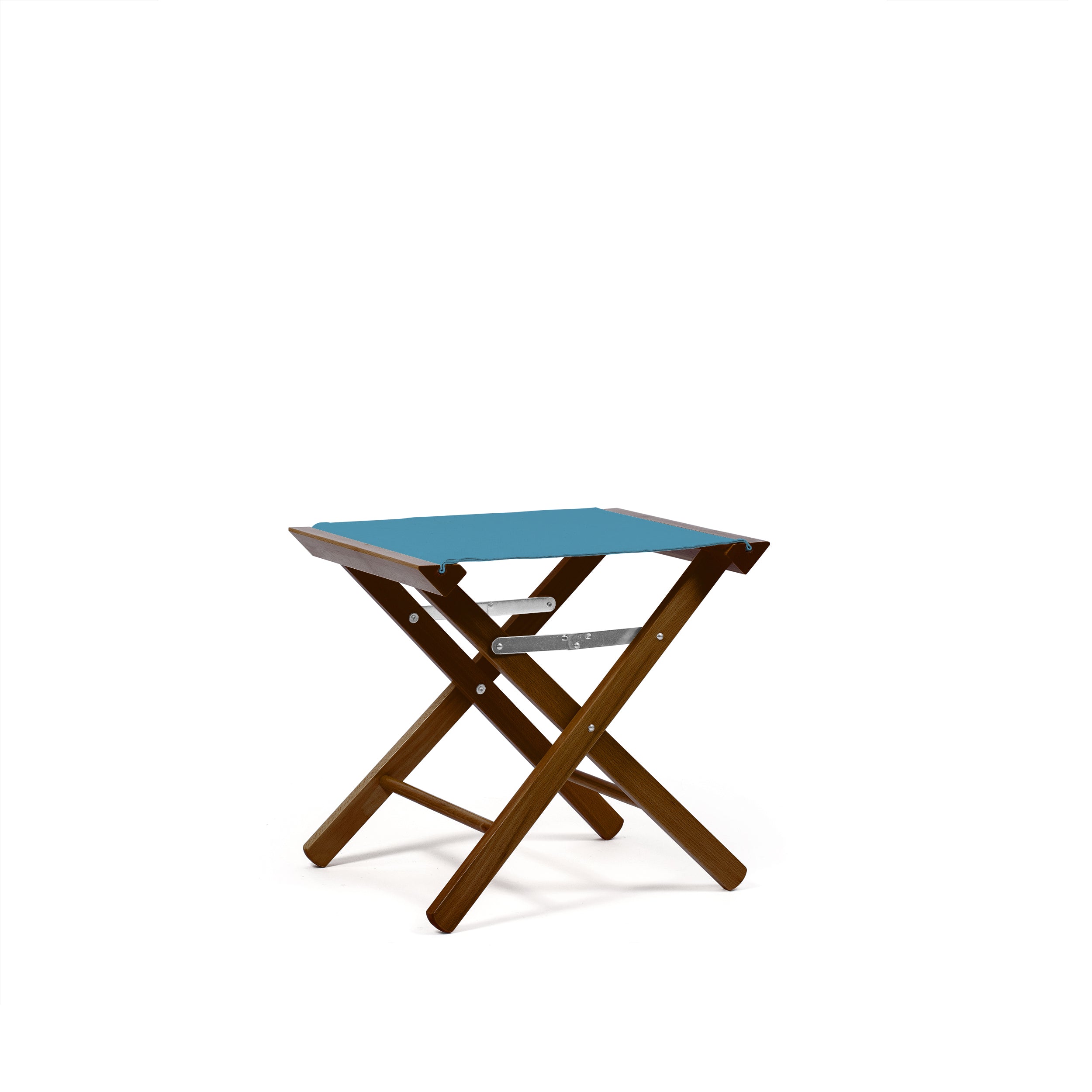 Footstool Teal Blue