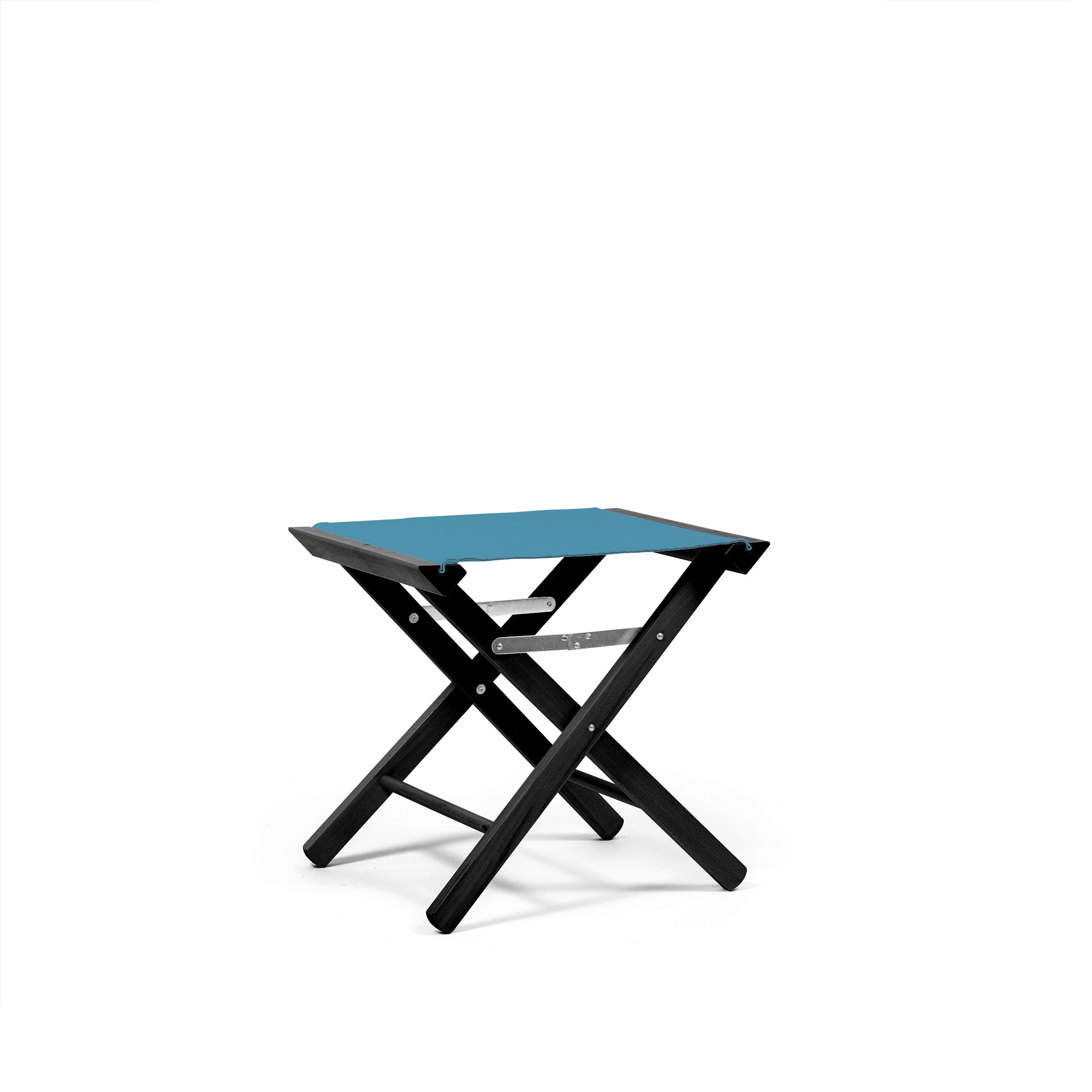 Footstool Teal Blue