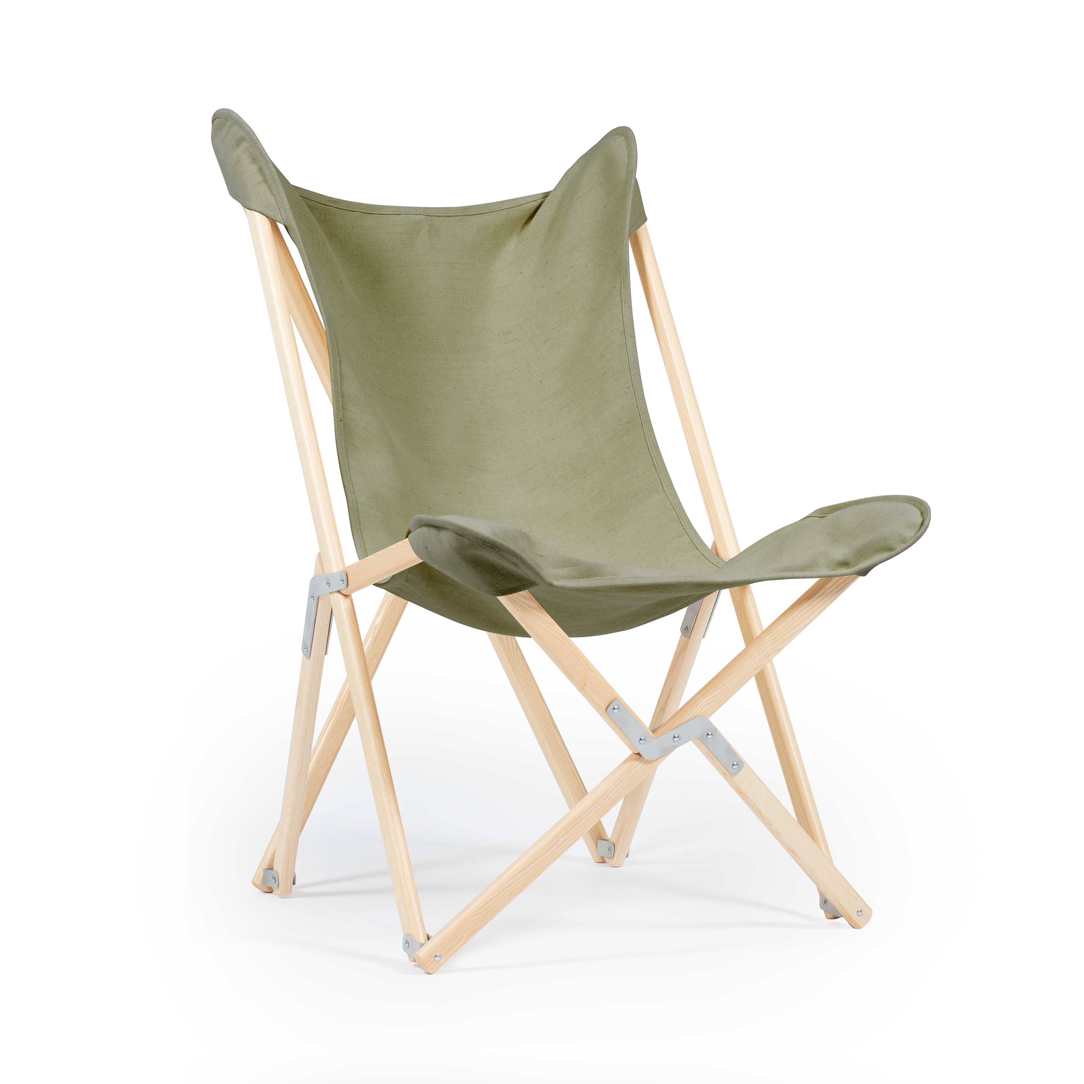 Tripolina Verde Oliva - telaio Naturale