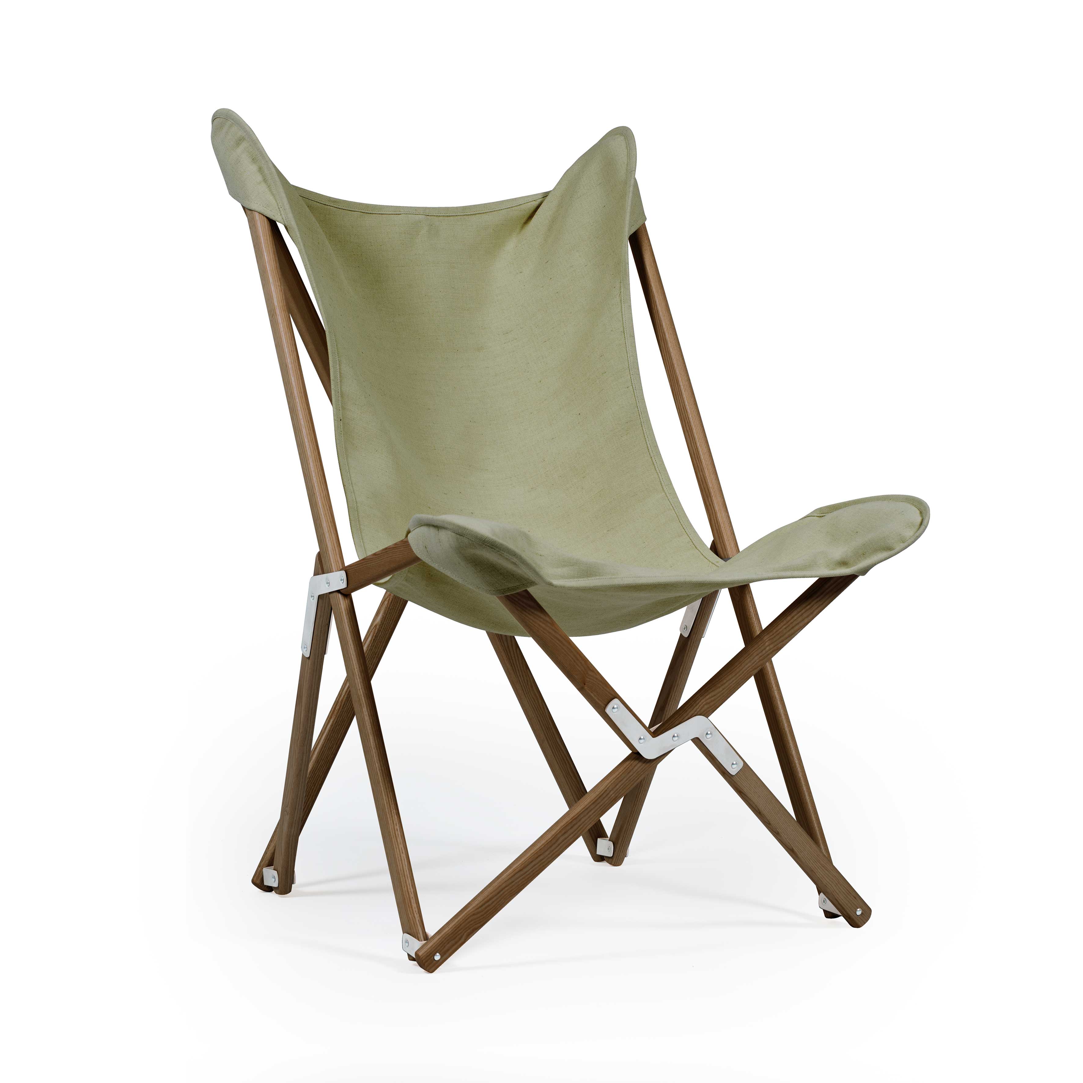 Tripolina Verde Oliva - telaio Teak