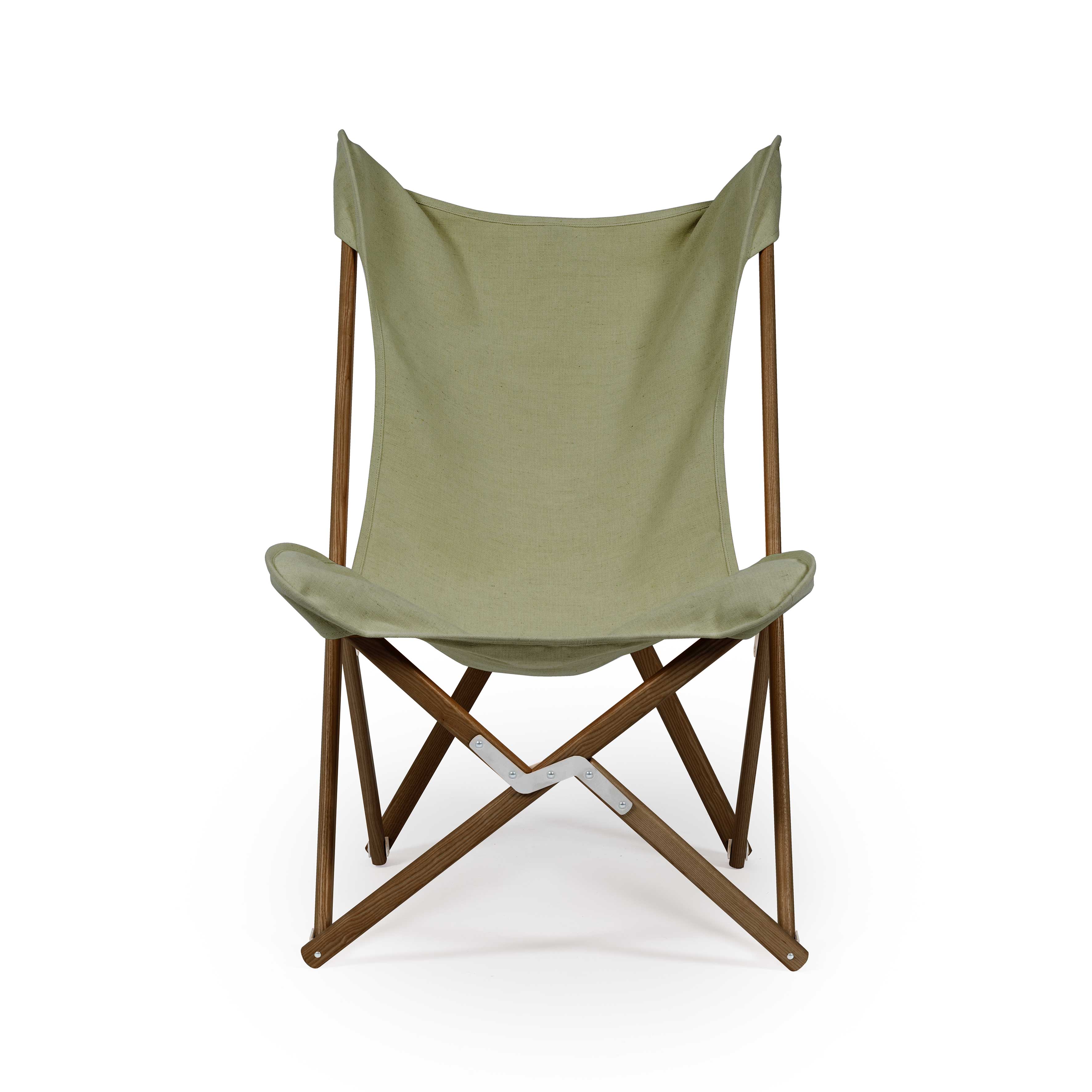 Tripolina Verde Oliva - telaio Teak