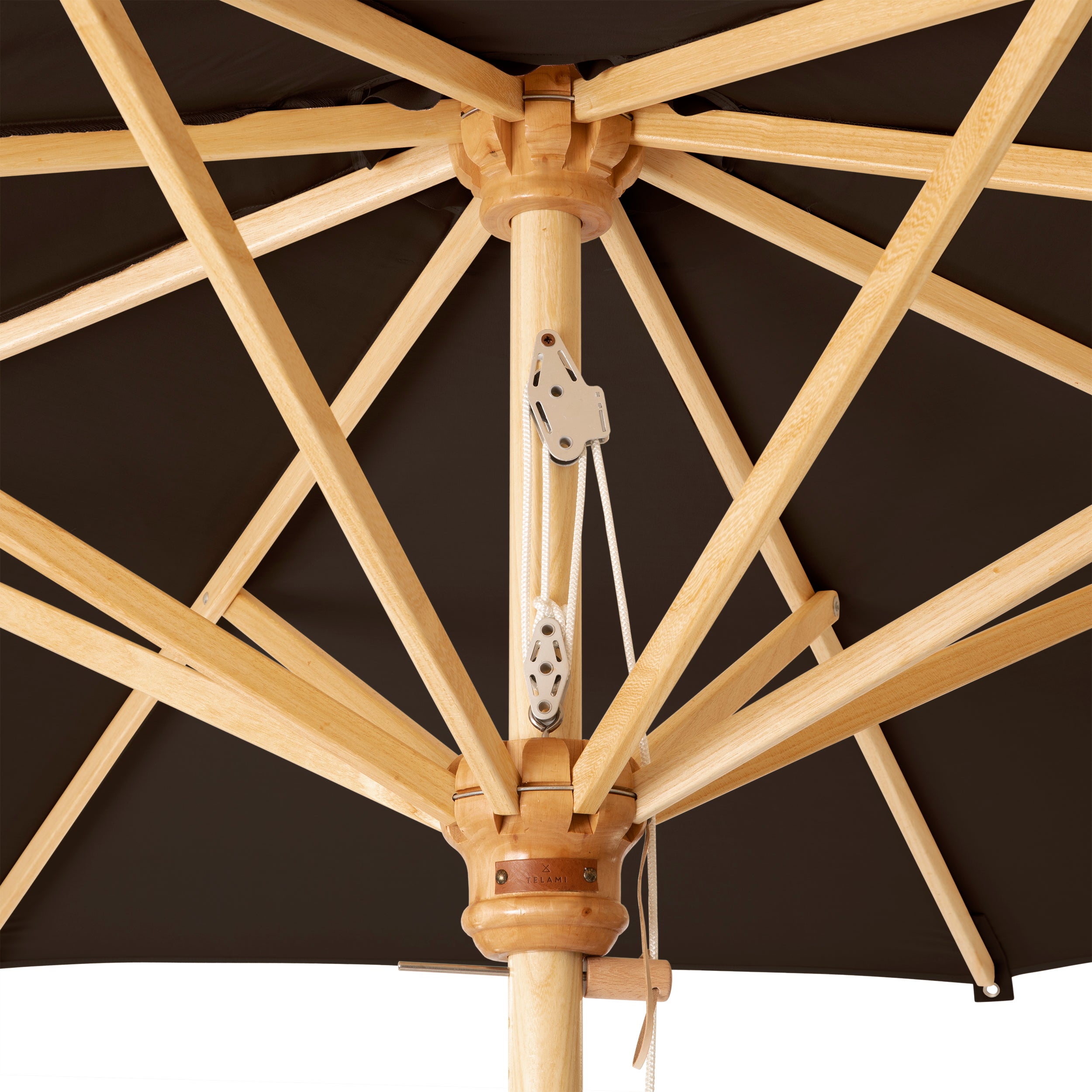 Round Umbrella Dark Brown
