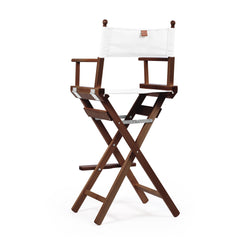 Director's Chair Make-up Pure White Telami waterproof Design Made in Italy outdoor furniture patio chairs teak-dyed frame