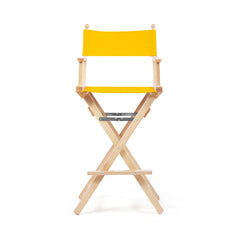 Director's Chair Make-up Primary Yellow Telami waterproof Design Made in Italy outdoor furniture patio chairs natural frame