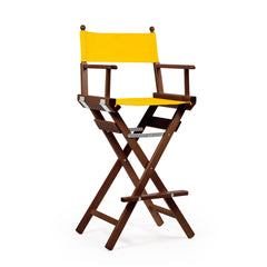 Director's Chair Make-up Primary Yellow Telami waterproof Design Made in Italy outdoor furniture patio chairs teak-dyed frame