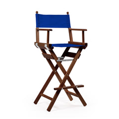 Director's Chair Make-up Primary Blue Telami waterproof Design Made in Italy outdoor furniture patio chairs teak-dyed frame