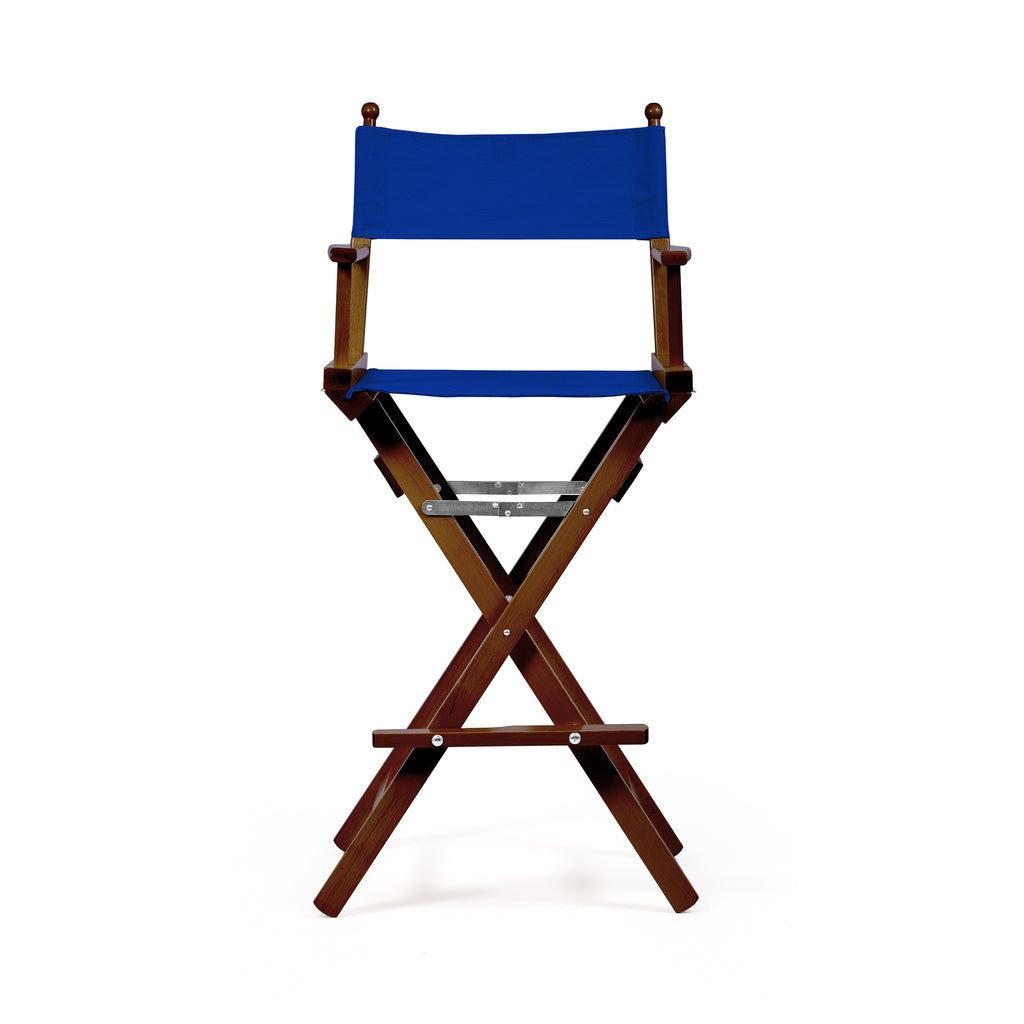 Director's Chair Make-up Primary Blue Telami waterproof Design Made in Italy outdoor furniture patio chairs teak-dyed frame