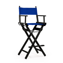 Director's Chair Make-up Primary Blue Telami waterproof Design Made in Italy outdoor furniture patio chairs black-dyed frame