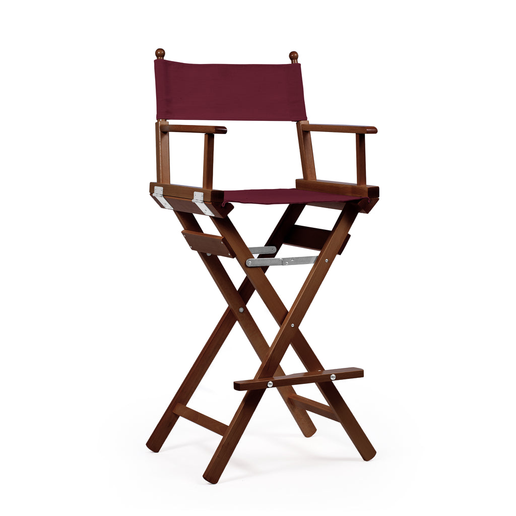 Director's Chair Make-up Bordeaux Telami waterproof Design Made in Italy outdoor furniture patio chairs teak-dyed frame