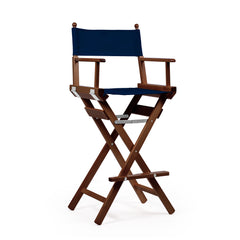 Director's Chair Make-up Midnight Blue Telami waterproof Design Made in Italy outdoor furniture patio chairs teak-dyed frame