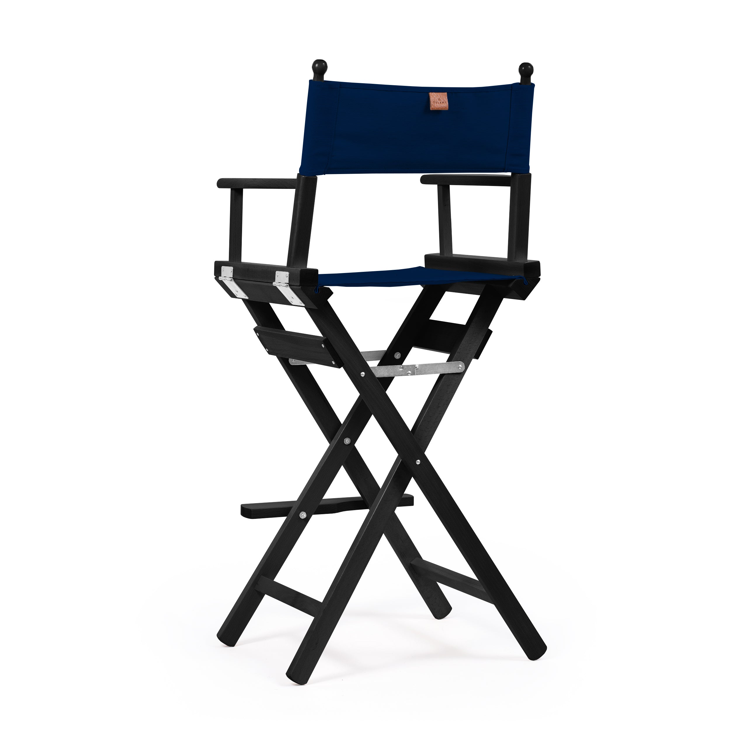 Director's Chair Make-up Midnight Blue Telami waterproof Design Made in Italy outdoor furniture patio chairs black-dyed frame