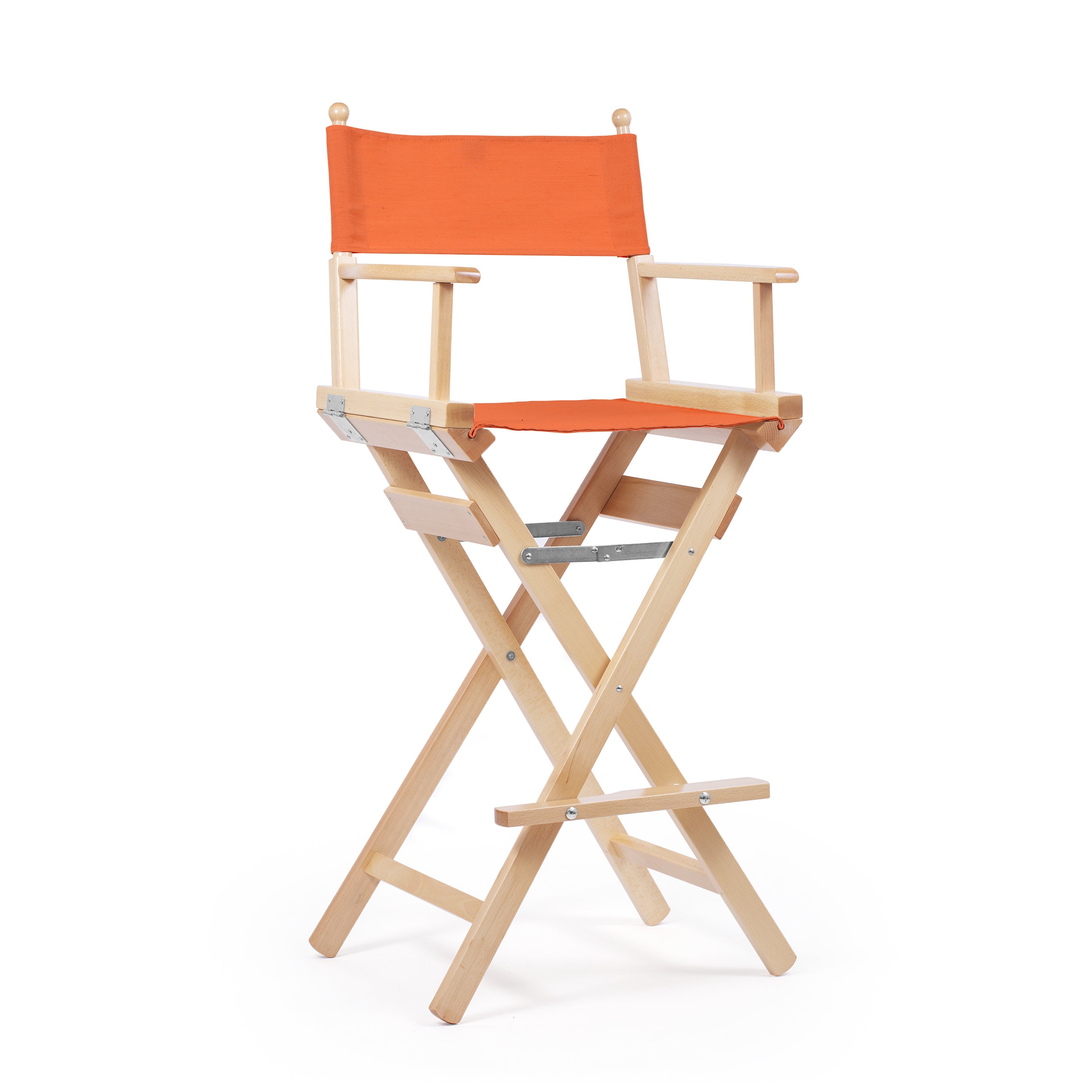 Director's Chair Make-up Terracotta Red Telami waterproof Design Made in Italy outdoor furniture patio chairs natural frame