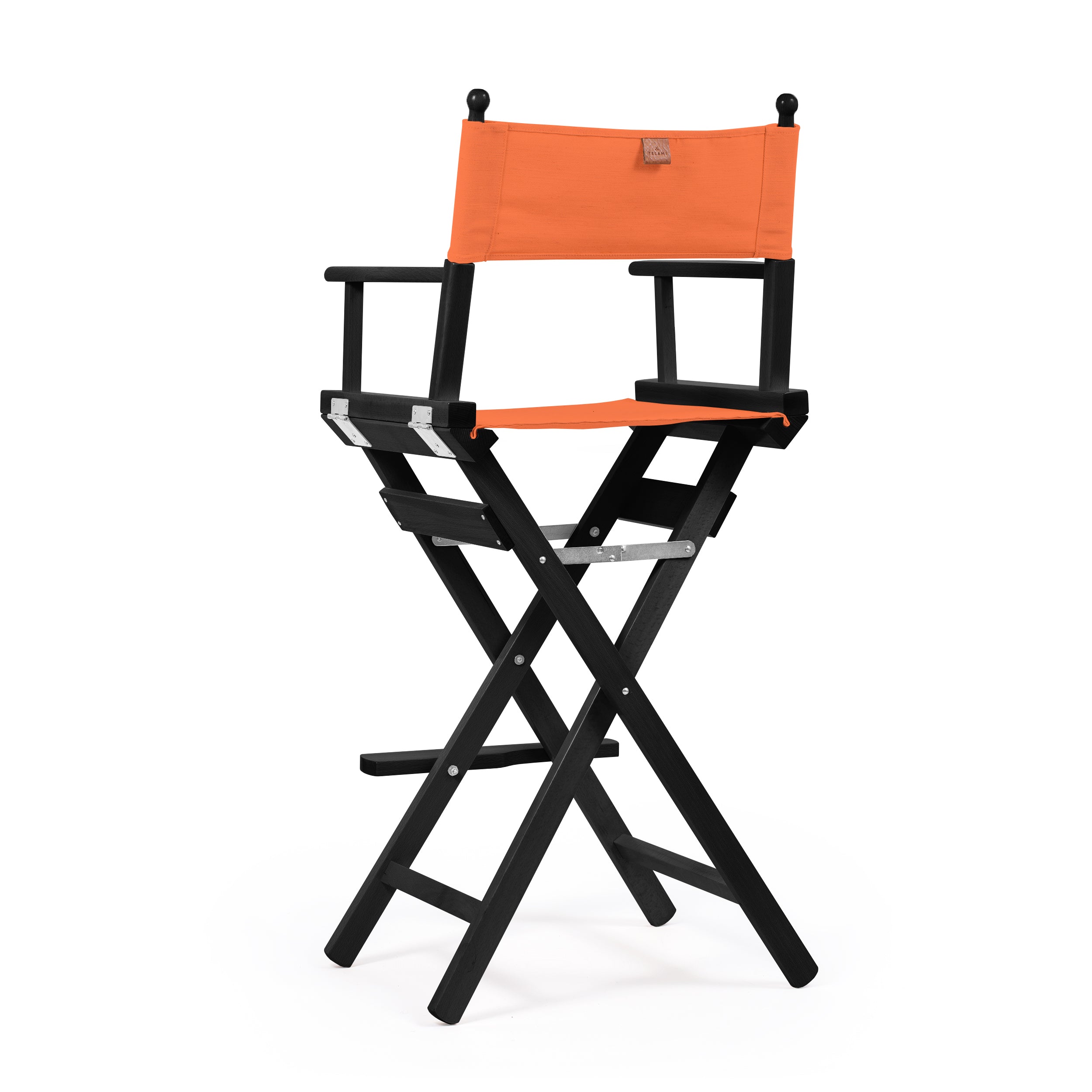 Director's Chair Make-up Terracotta Red Telami waterproof Design Made in Italy outdoor furniture patio chairs black-dyed frame