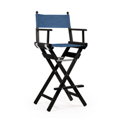 Director's Chair Make-up Blue Jeans Telami waterproof Design Made in Italy outdoor furniture patio chairs black-dyed frame