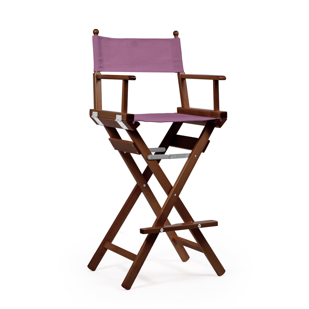 Director's Chair Make-up Violet Telami waterproof Design Made in Italy outdoor furniture patio chairs teak-dyed frame