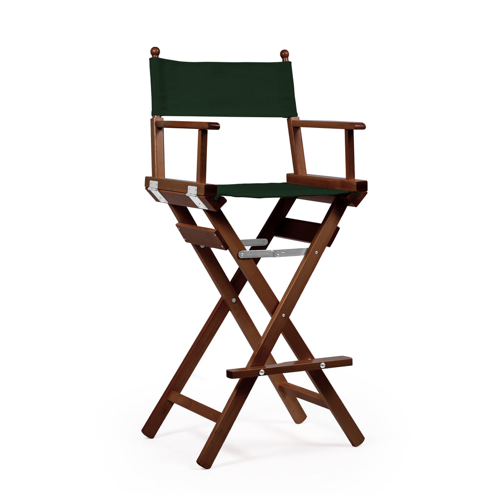 Director's Chair Make-up Forest Green Telami waterproof Design Made in Italy outdoor furniture patio chairs teak-dyed frame