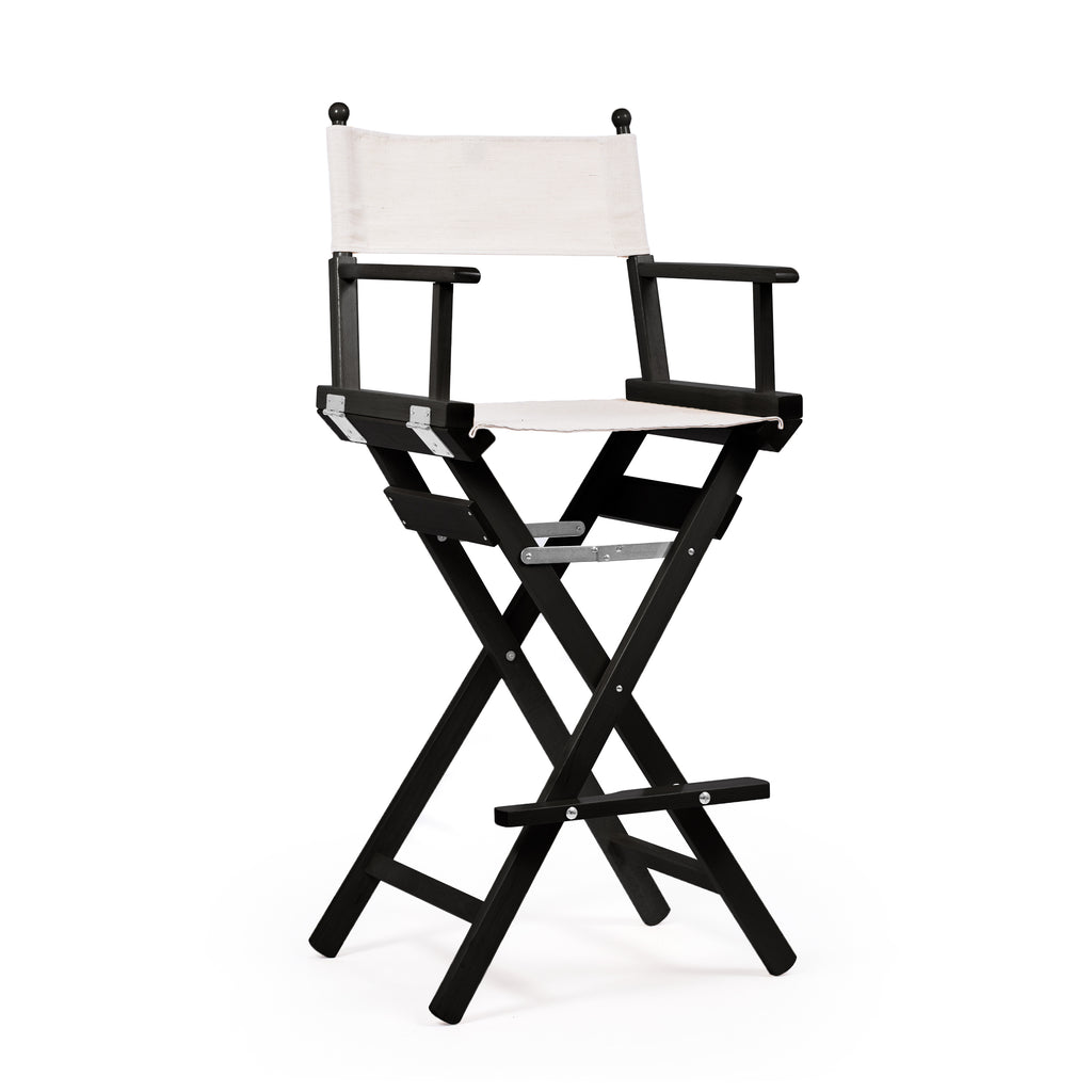 Director's Chair Make-up 1855 Telami waterproof Design Made in Italy outdoor furniture patio chairs Ecru black-dyed frame
