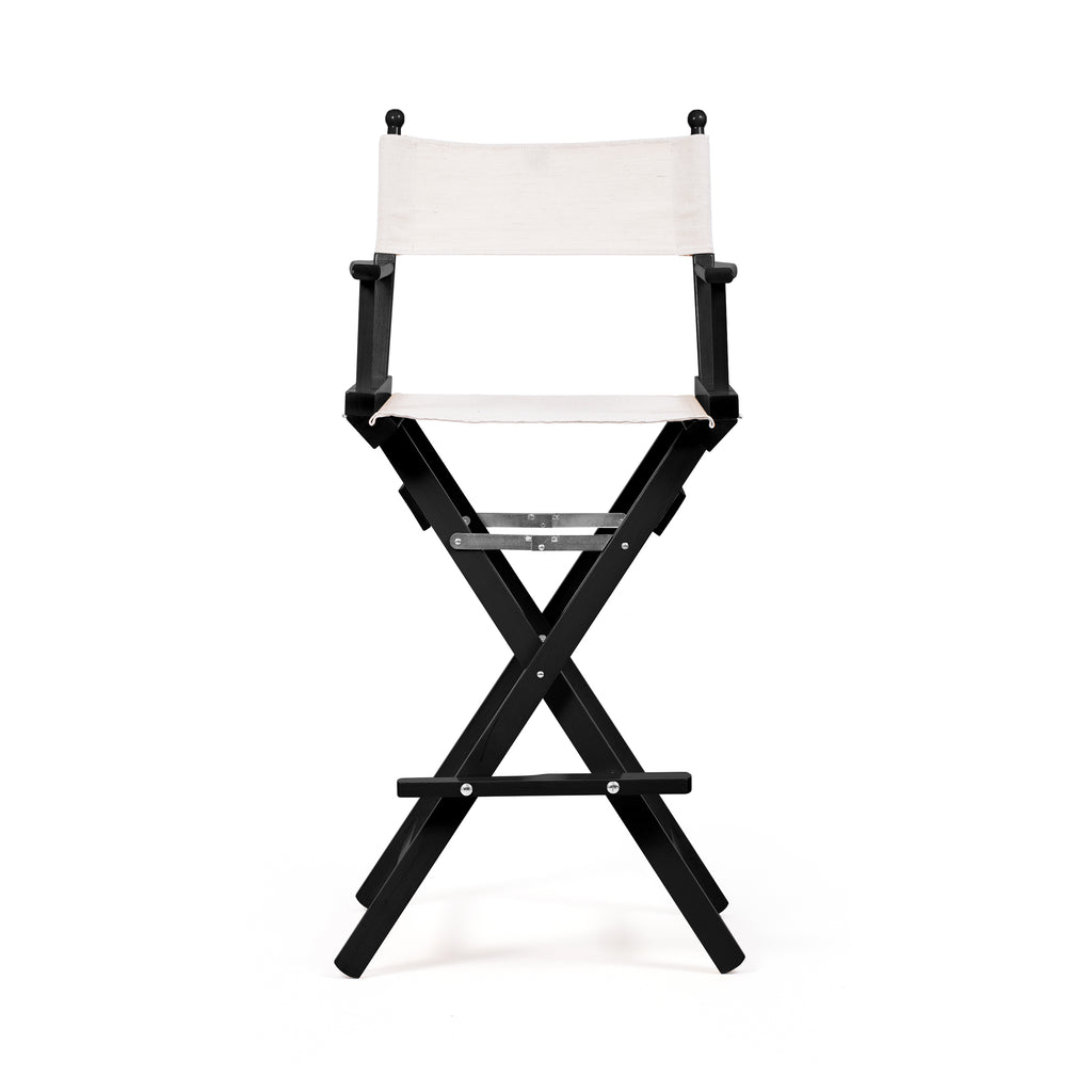 Director's Chair Make-up 1855 Telami waterproof Design Made in Italy outdoor furniture patio chairs Ecru black-dyed frame