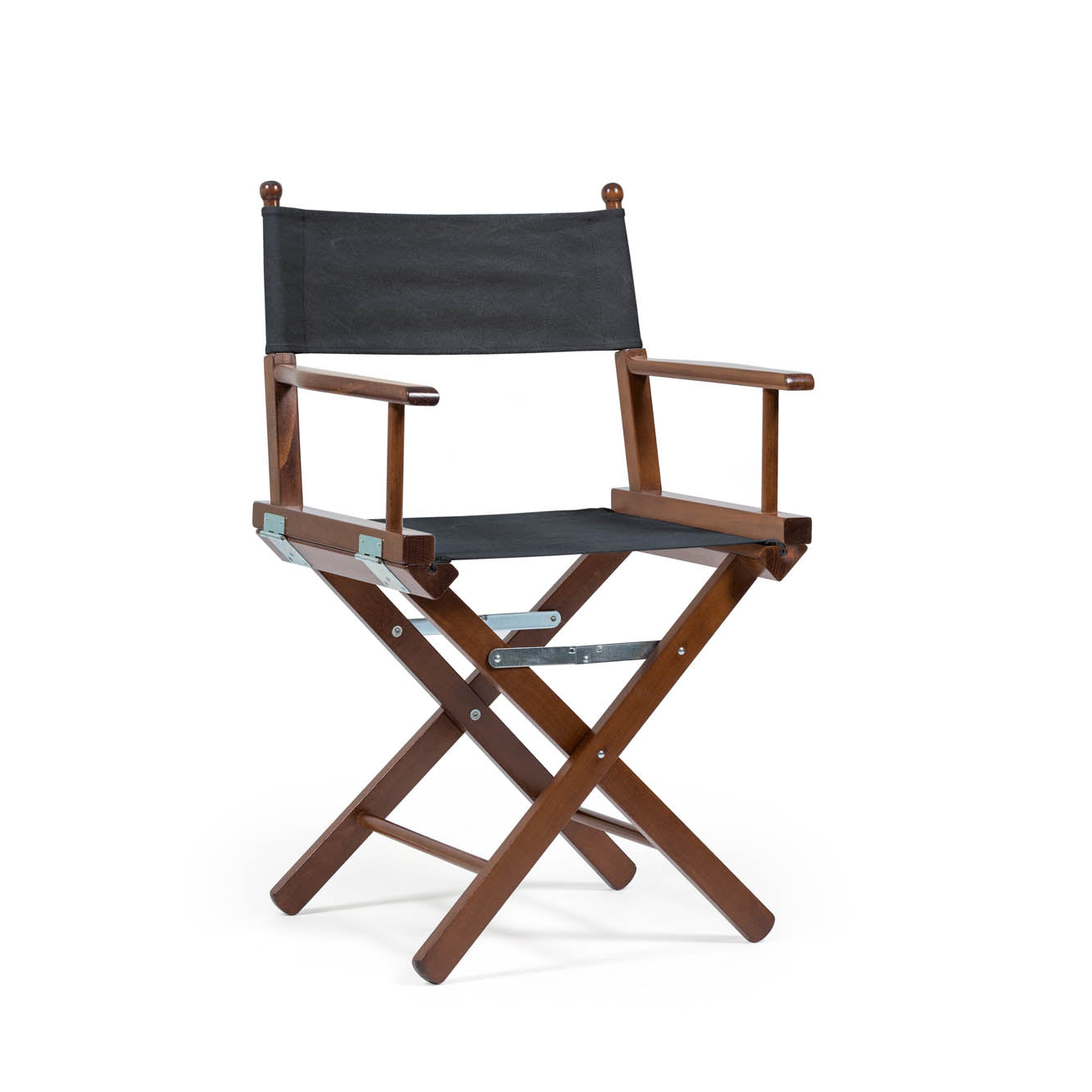 Director's Chair Telami waterproof Design Made in Italy outdoor furniture patio chairs charcoal black teak-dyed frame