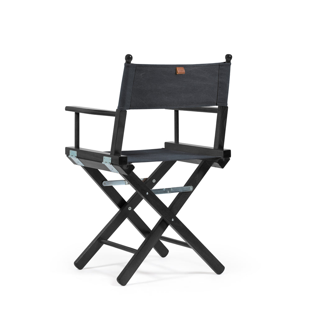 Director's Chair Telami waterproof Design Made in Italy outdoor furniture patio chairs charcoal black black-dyed frame