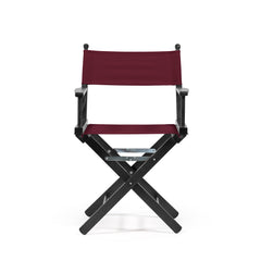 La leggendaria sedia da Regista in un elegante color Bordeaux, con tessuto idrorepellente.