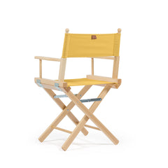 Director's Chair Mustard Yellow Telami waterproof Design Made in Italy outdoor furniture patio chairs natural frame