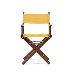 Director's Chair Mustard Yellow Telami waterproof Design Made in Italy outdoor furniture patio chairs teak-dyed frame