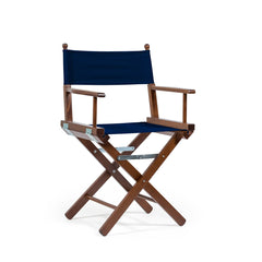 Director's Chair Midnight Blue Telami waterproof Design Made in Italy outdoor furniture patio chairs teak-dyed frame