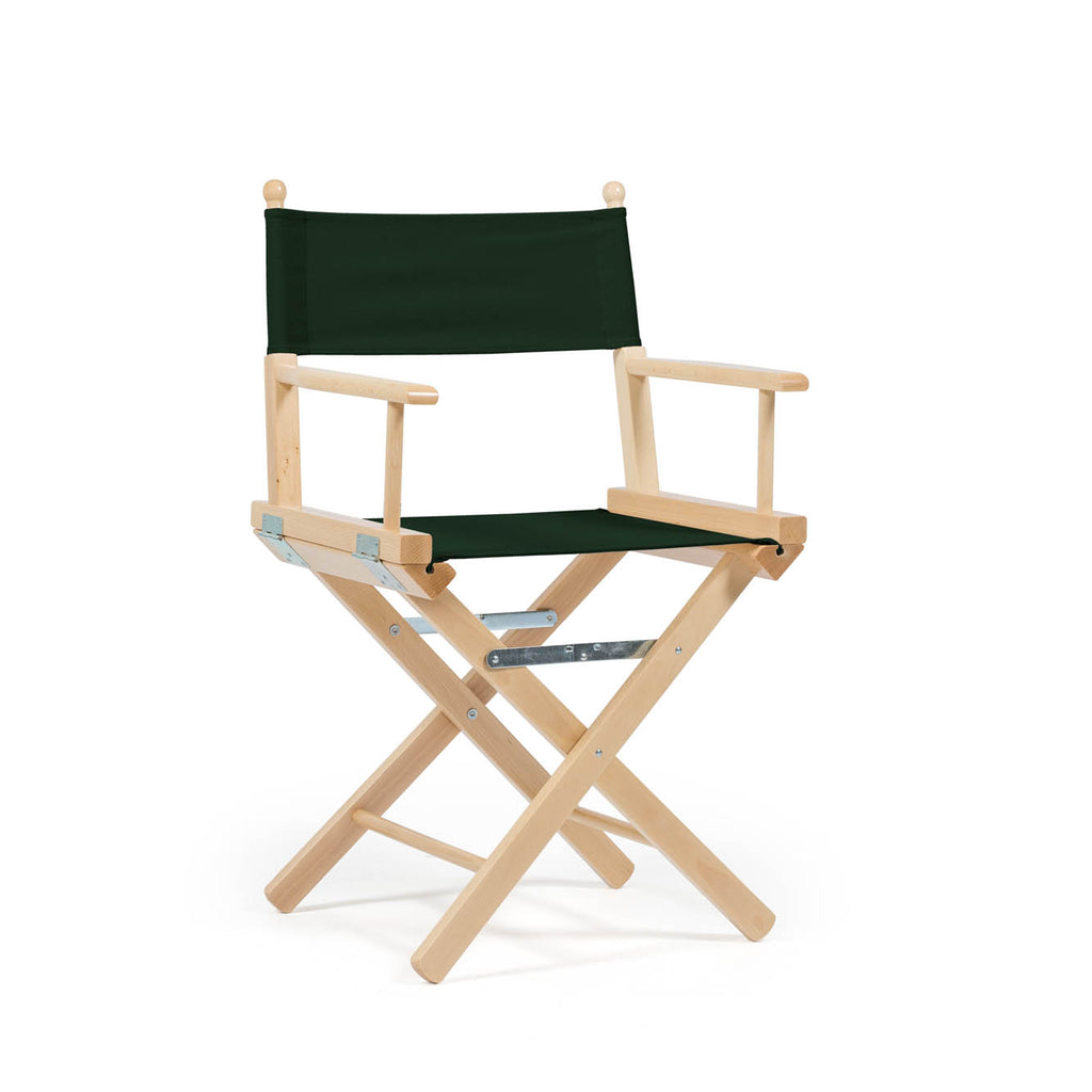 Director's Chair Telami waterproof Design Made in Italy outdoor furniture patio chairs forest green natural frame