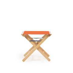 Low Stool Terracotta Red