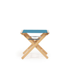 Low Stool Teal Blue