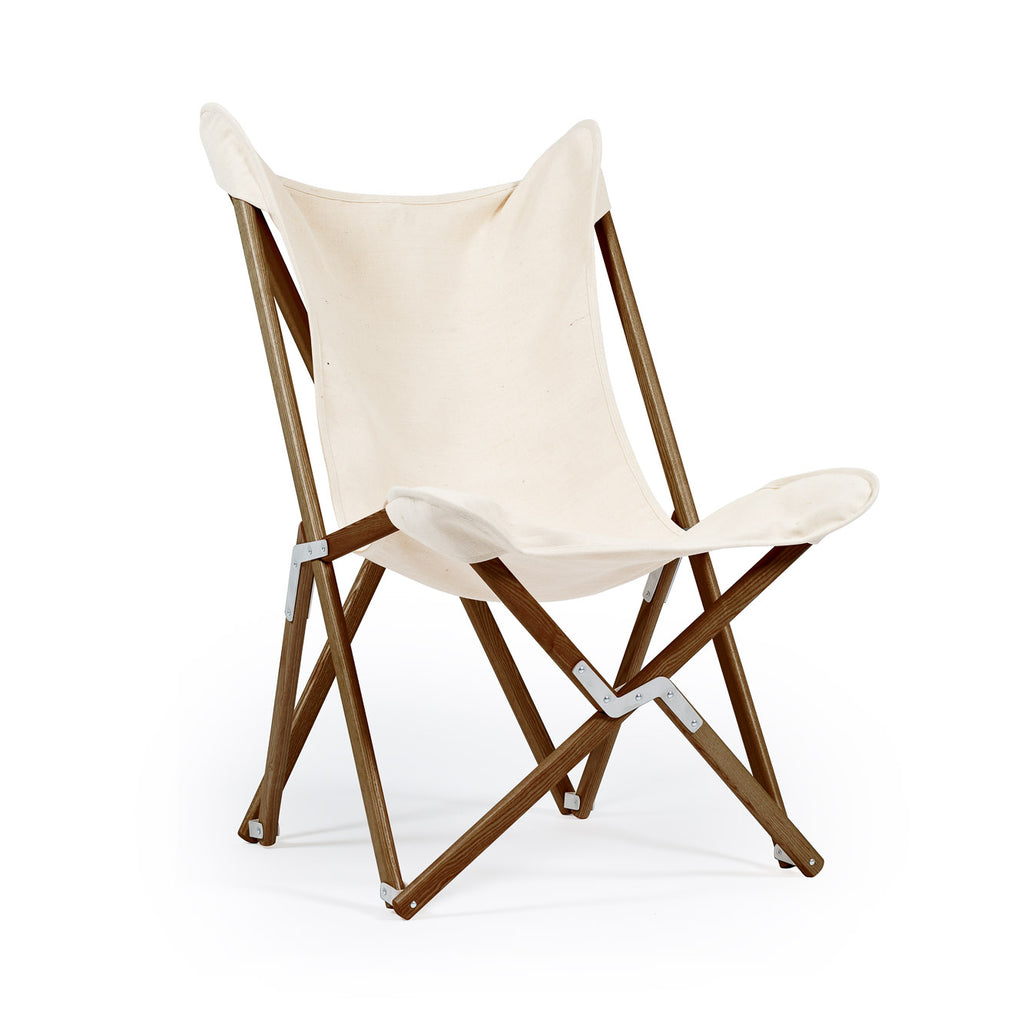 Telami Tripolina is a made in Italy design chair. Telami Tripolina is the original chair. Tripolina Ecru is the iconic armchair, the design legend folding chair and patio chair